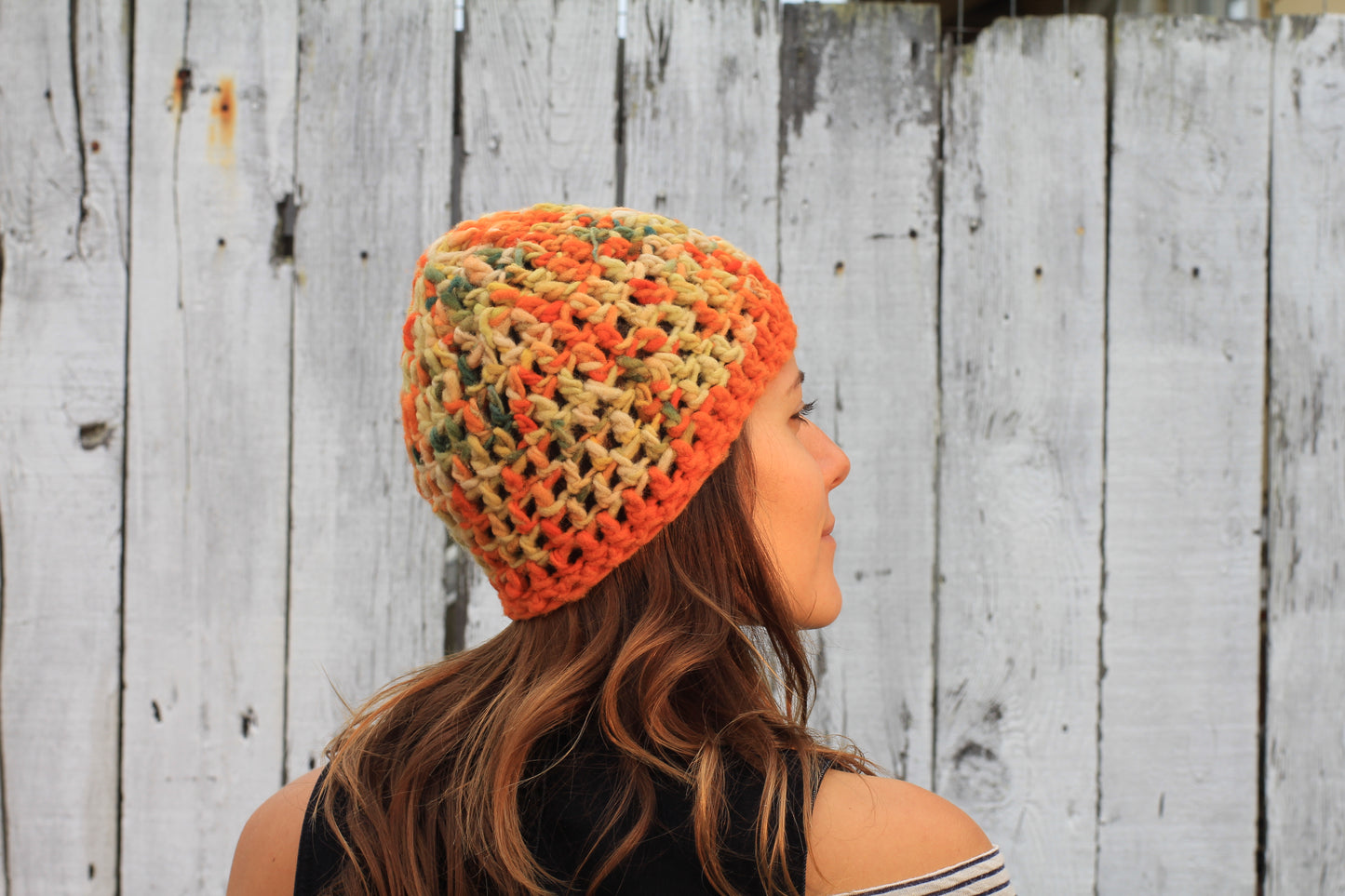 Knitted Coral Beanie