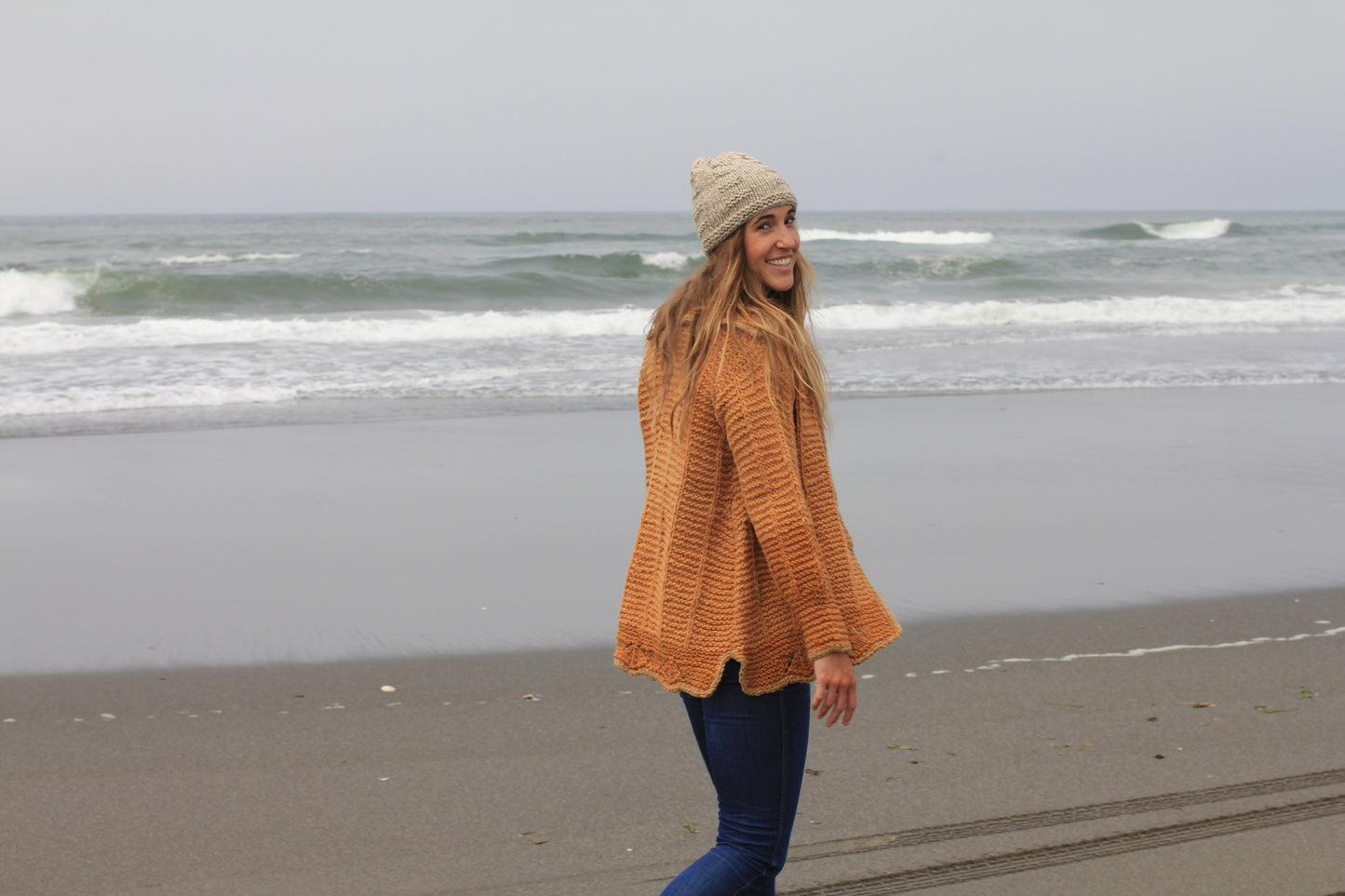 Sunset Waffle Cardigan