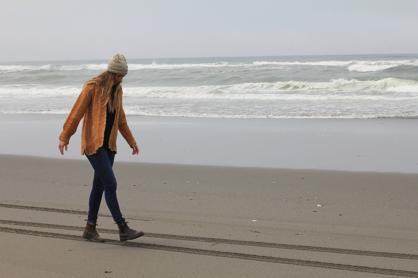 Sunset Waffle Cardigan