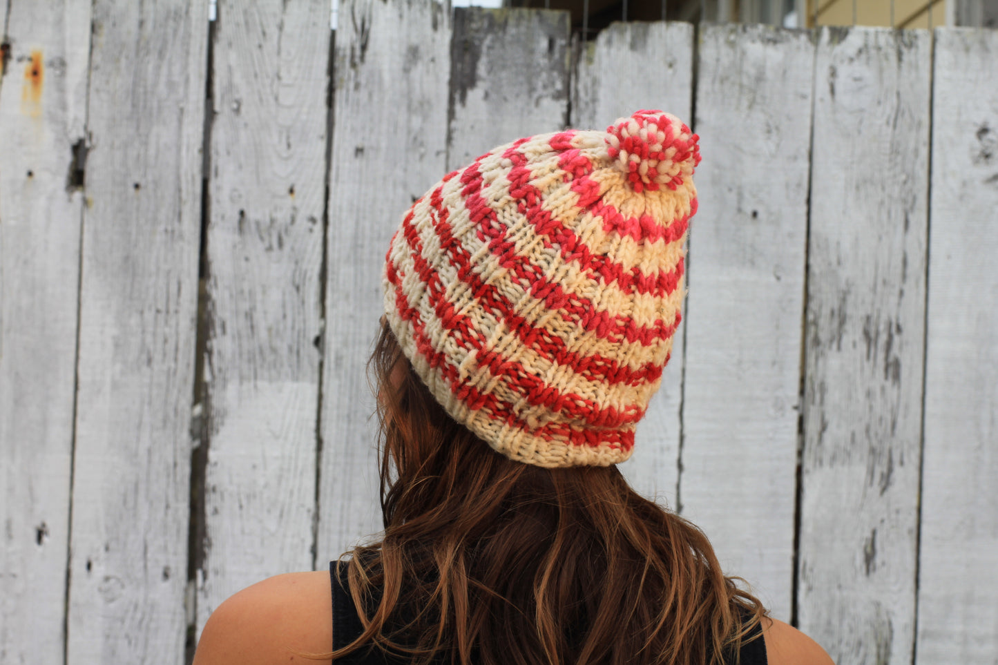 Coral Cane Beanie