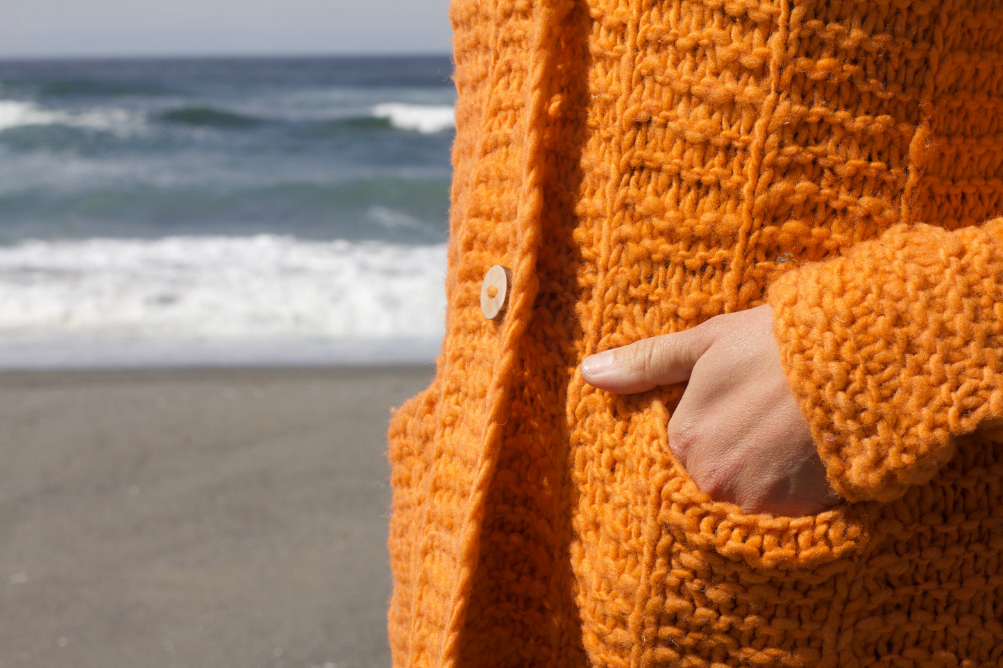 Sea Angel Waffle Cardigan