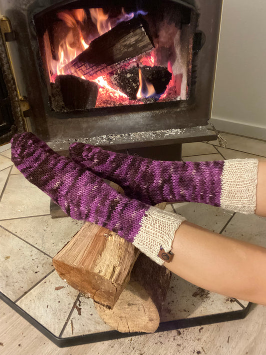 Purple Starfish Socks